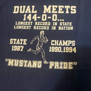 Vintage varsity track high school T-shirt